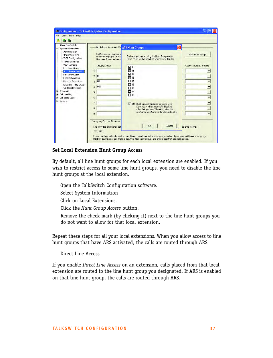 Talkswitch CT.TS005.001101.UK User Manual | Page 45 / 174