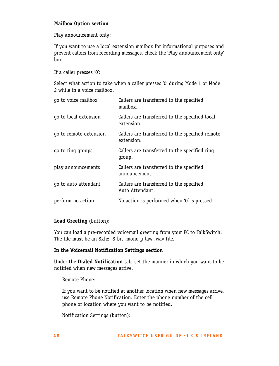 Talkswitch CT.TS005.001101.UK User Manual | Page 56 / 174