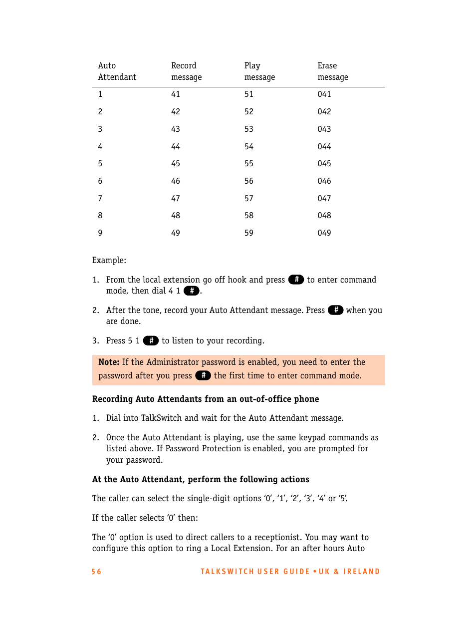 Talkswitch CT.TS005.001101.UK User Manual | Page 64 / 174
