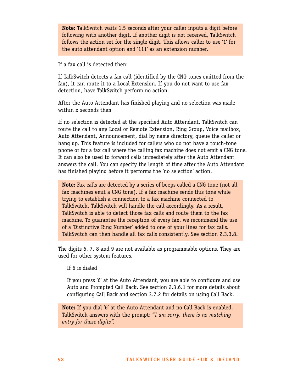 Talkswitch CT.TS005.001101.UK User Manual | Page 66 / 174
