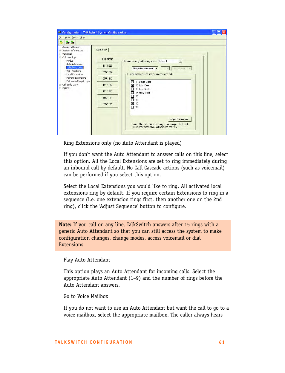 Talkswitch CT.TS005.001101.UK User Manual | Page 69 / 174