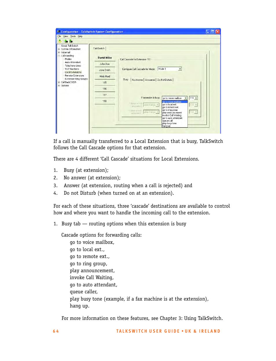 Talkswitch CT.TS005.001101.UK User Manual | Page 72 / 174