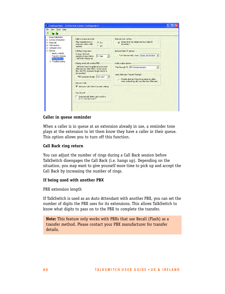 Talkswitch CT.TS005.001101.UK User Manual | Page 88 / 174