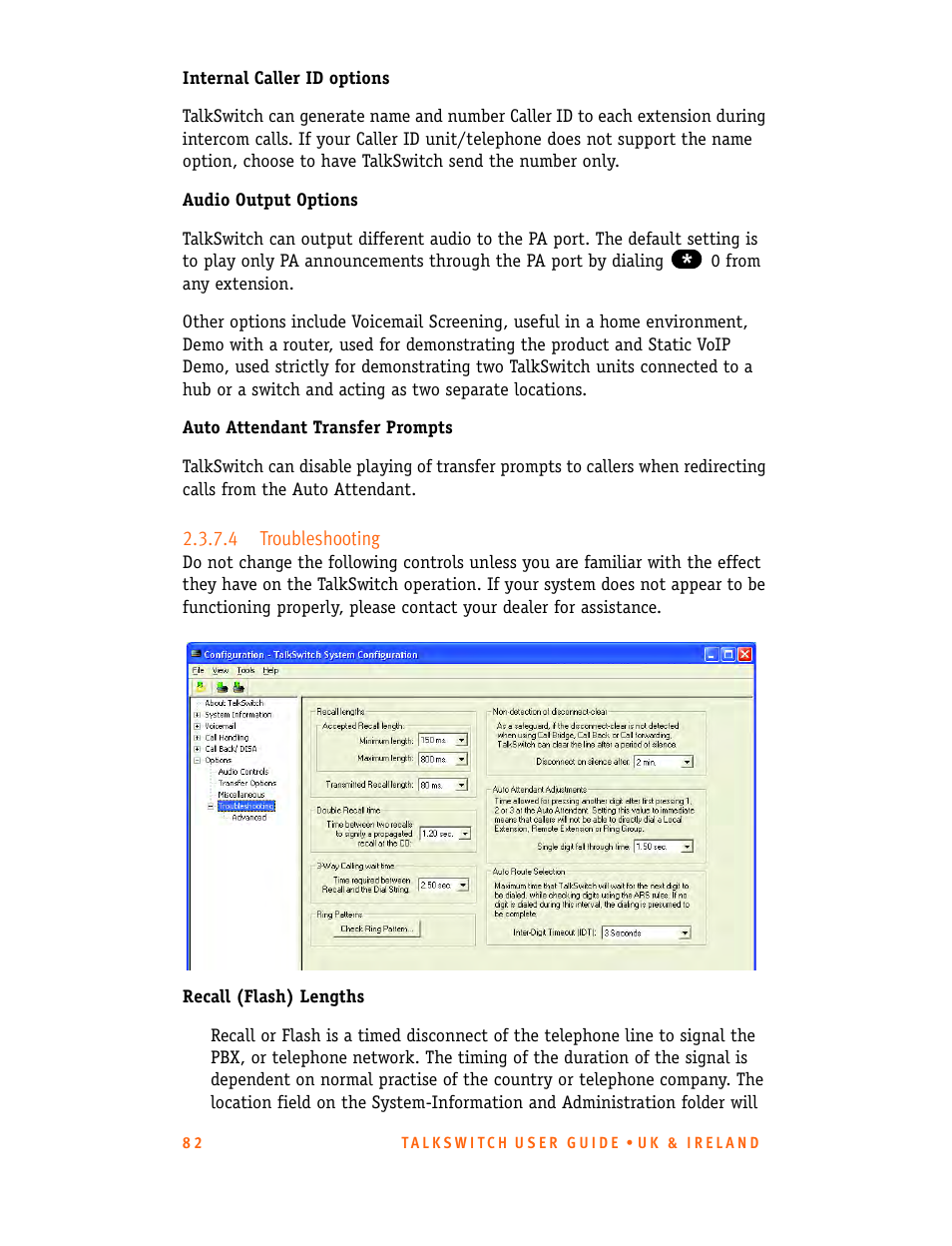 4 troubleshooting | Talkswitch CT.TS005.001101.UK User Manual | Page 90 / 174