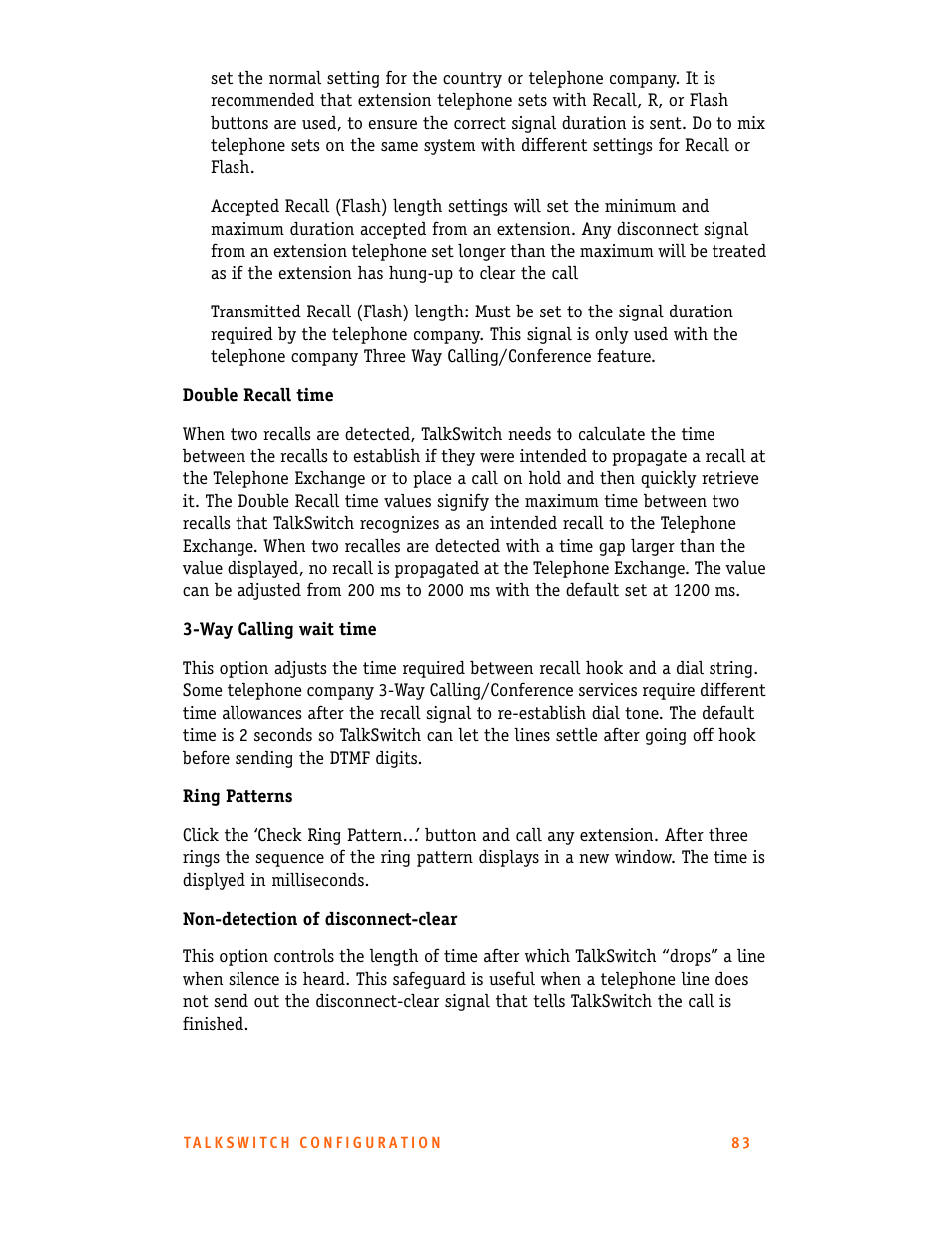 Talkswitch CT.TS005.001101.UK User Manual | Page 91 / 174