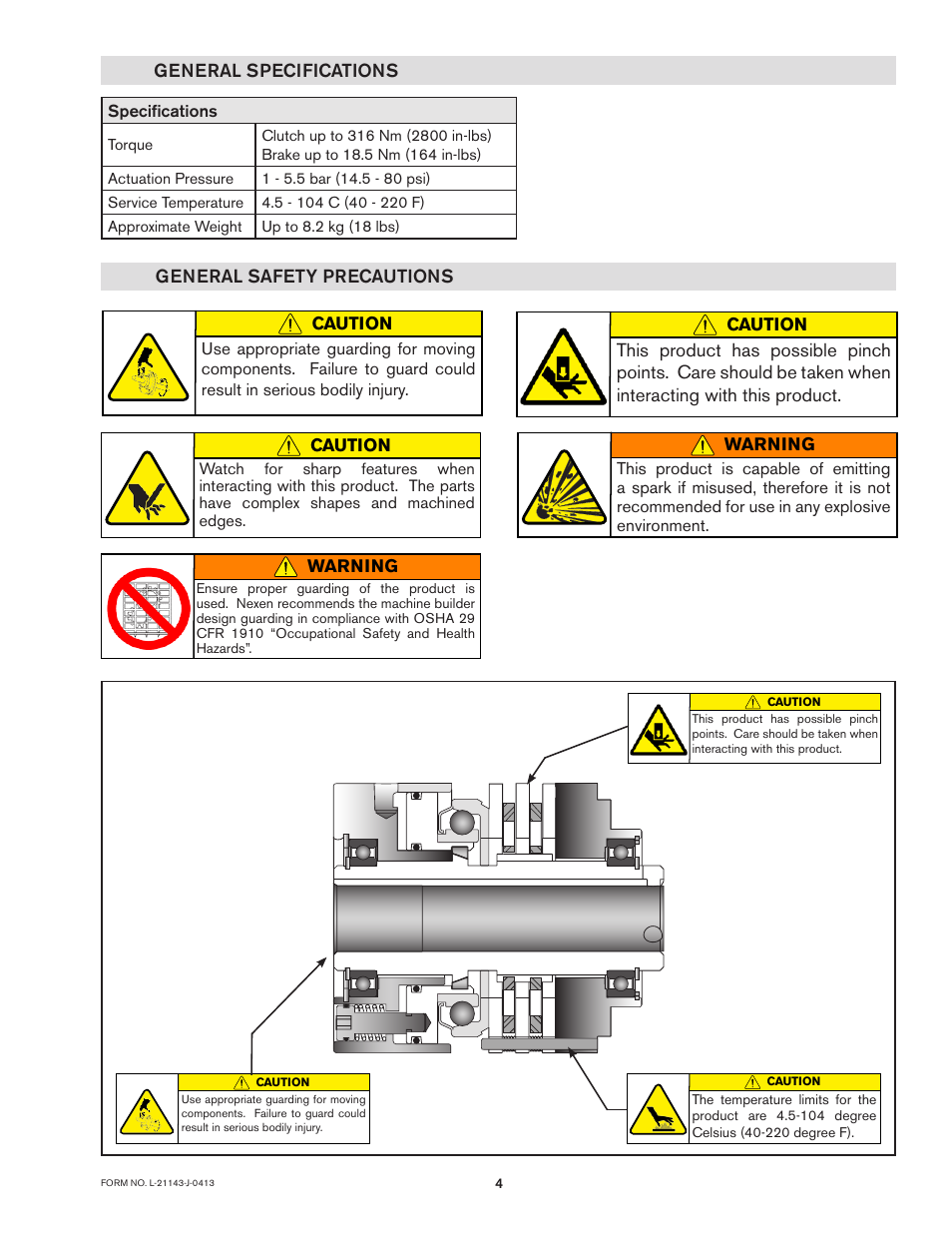 Nexen LSCB-32 923522 User Manual | Page 4 / 13