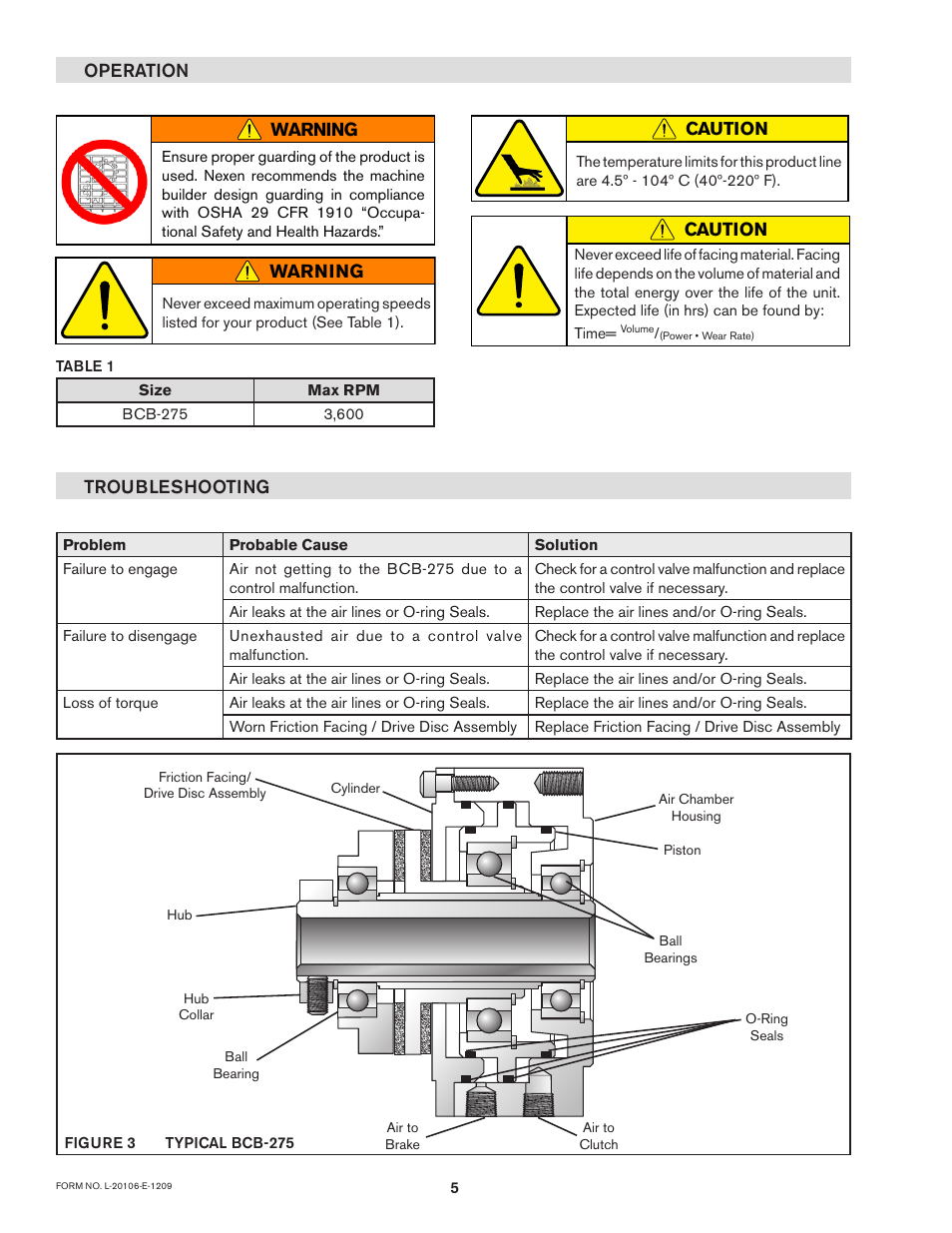 Nexen BCB-275 826001 User Manual | Page 8 / 12