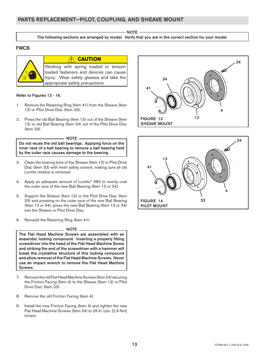 Caution | Nexen MWCB 830812 User Manual | Page 13 / 29