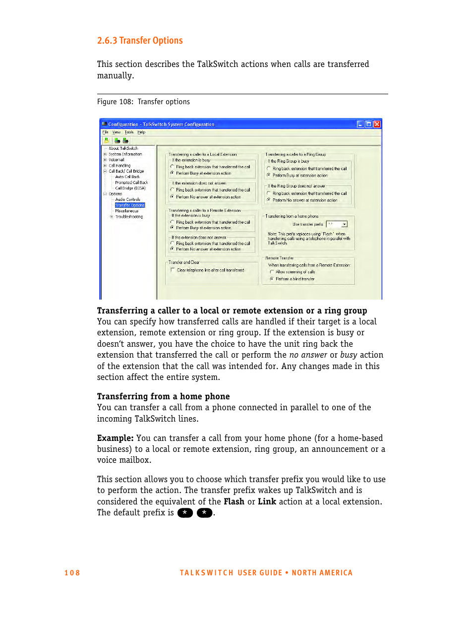 3 transfer options | Talkswitch 24-CA User Manual | Page 120 / 243
