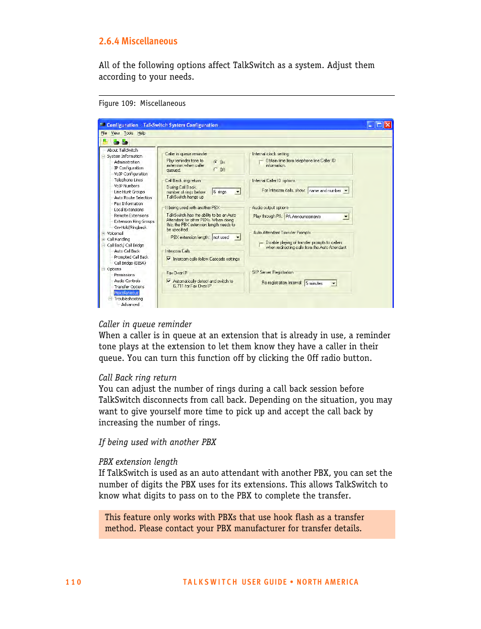 4 miscellaneous | Talkswitch 24-CA User Manual | Page 122 / 243