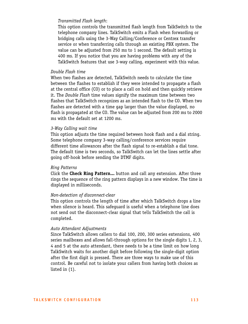 Talkswitch 24-CA User Manual | Page 125 / 243