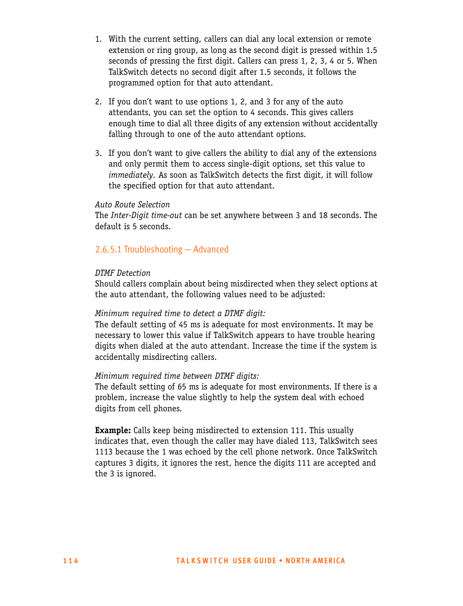 1 troubleshooting - advanced, 1 troubleshooting — advanced | Talkswitch 24-CA User Manual | Page 126 / 243