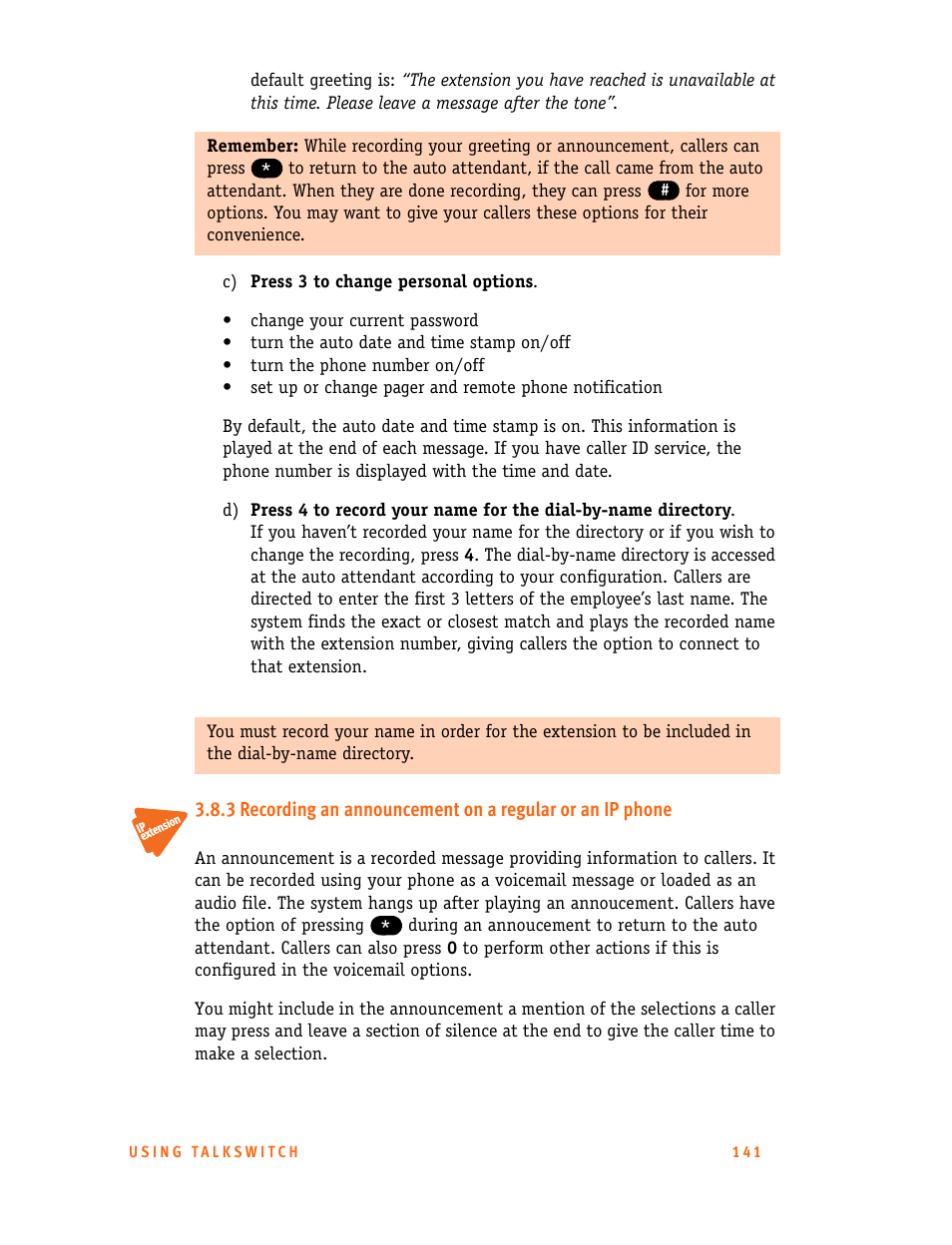 Talkswitch 24-CA User Manual | Page 153 / 243
