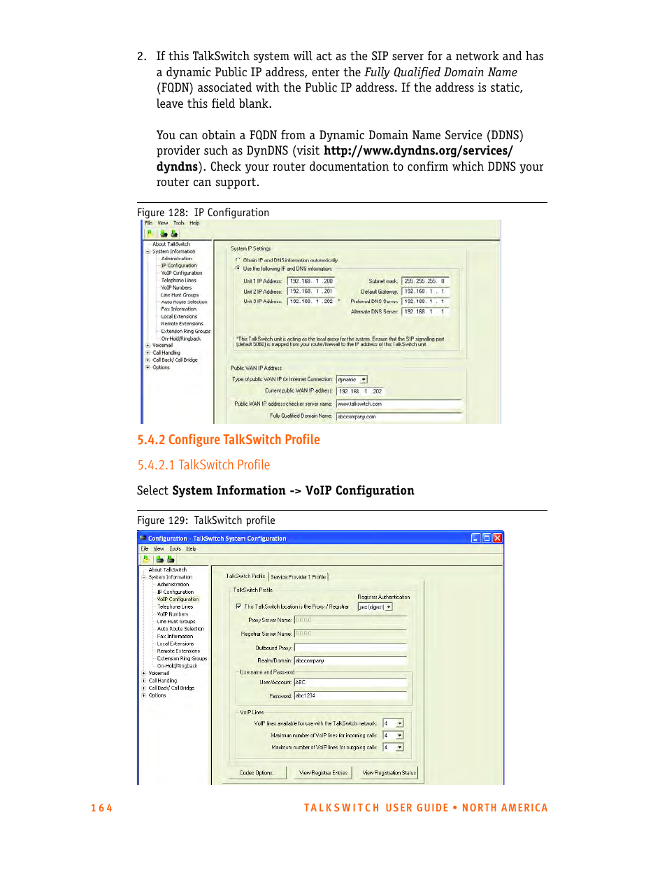 2 configure talkswitch profile, 1 talkswitch profile | Talkswitch 24-CA User Manual | Page 176 / 243