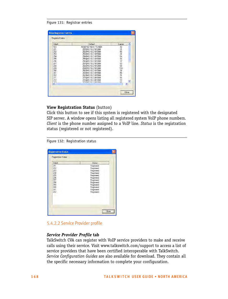 2 service provider profile | Talkswitch 24-CA User Manual | Page 180 / 243