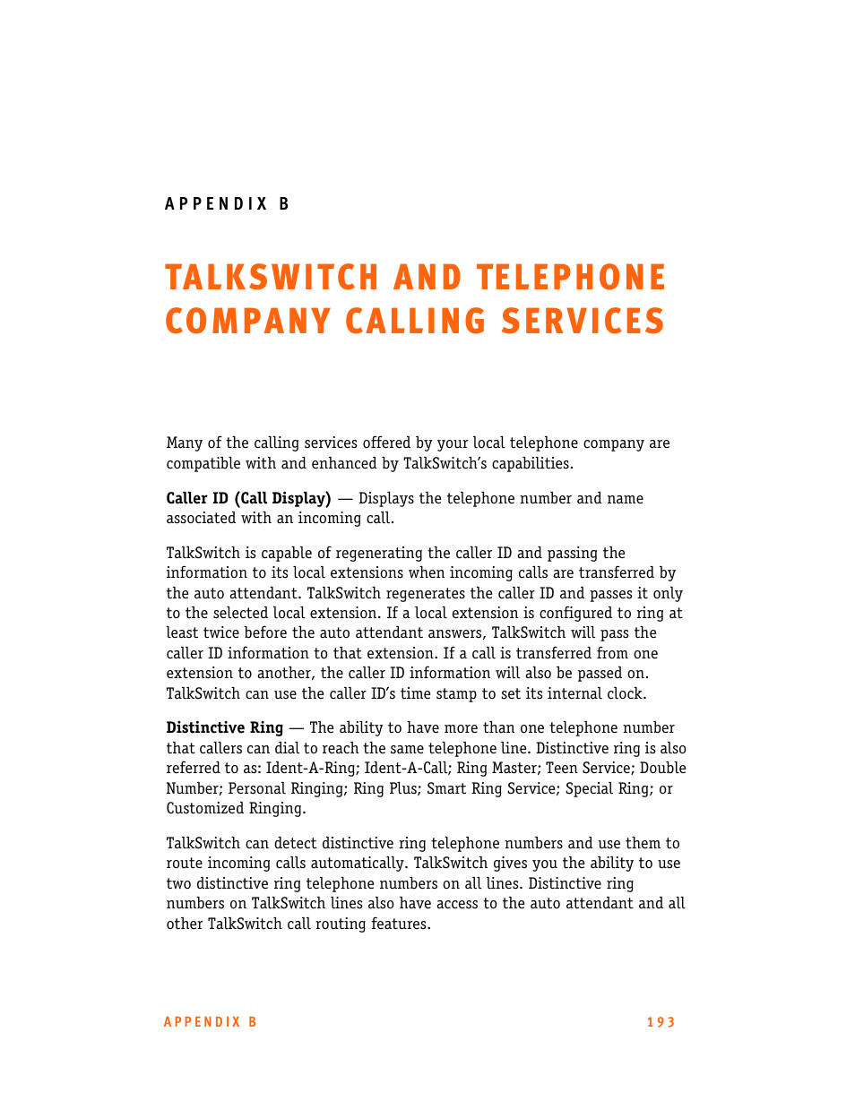 Talkswitch 24-CA User Manual | Page 205 / 243