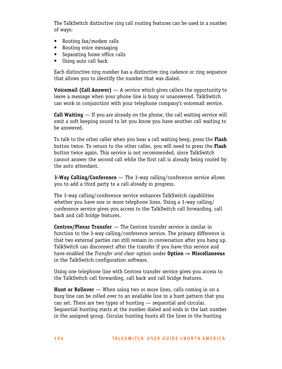 Talkswitch 24-CA User Manual | Page 206 / 243
