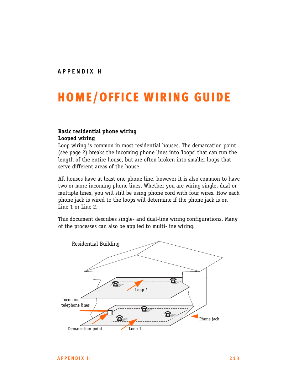 Appendix h: home/office wiring guide | Talkswitch 24-CA User Manual | Page 225 / 243