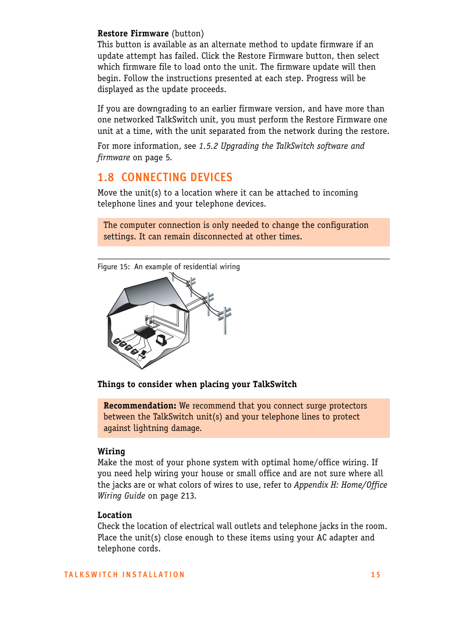 8 connecting devices | Talkswitch 24-CA User Manual | Page 27 / 243