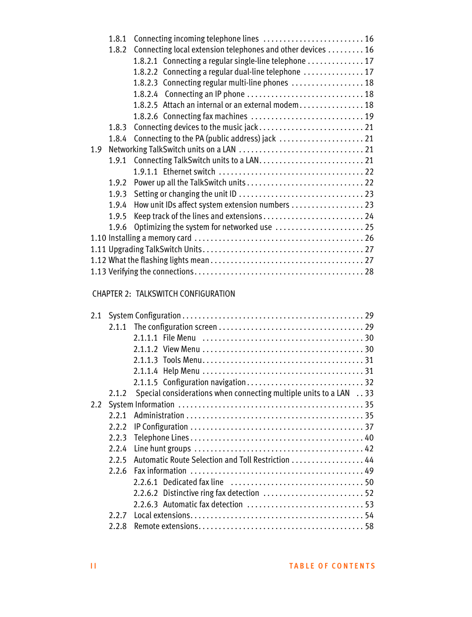 Talkswitch 24-CA User Manual | Page 4 / 243