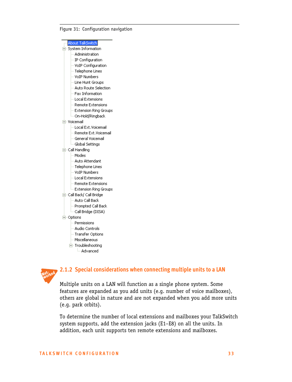 Talkswitch 24-CA User Manual | Page 45 / 243