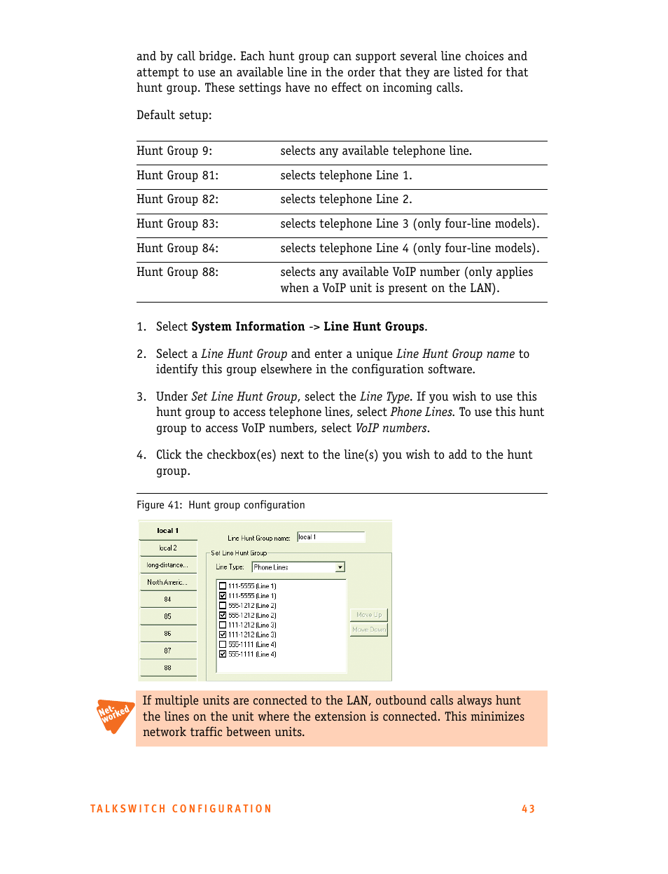 Talkswitch 24-CA User Manual | Page 55 / 243