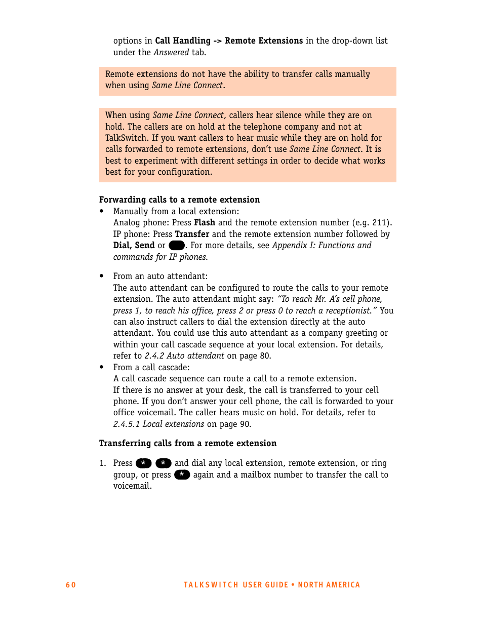Talkswitch 24-CA User Manual | Page 72 / 243