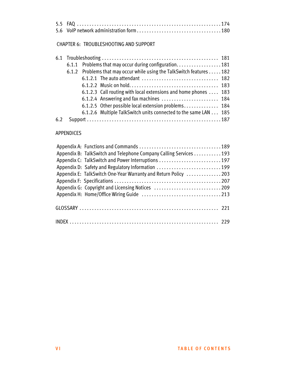 Talkswitch 24-CA User Manual | Page 8 / 243
