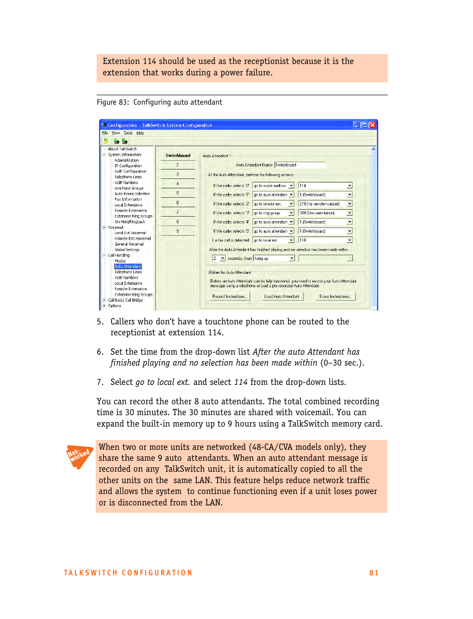 Talkswitch 24-CA User Manual | Page 93 / 243