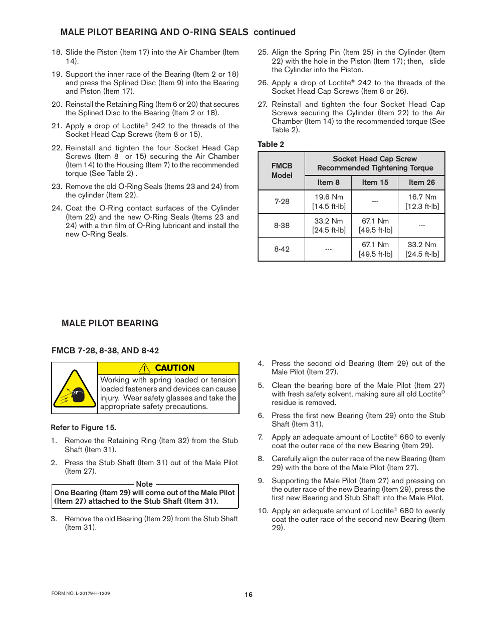 Nexen FMCB-7-38 801613 User Manual | Page 16 / 28