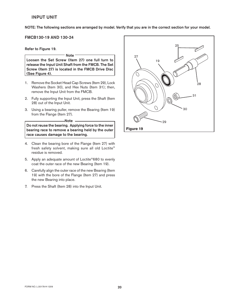 Input unit | Nexen FMCB-7-38 801613 User Manual | Page 20 / 28
