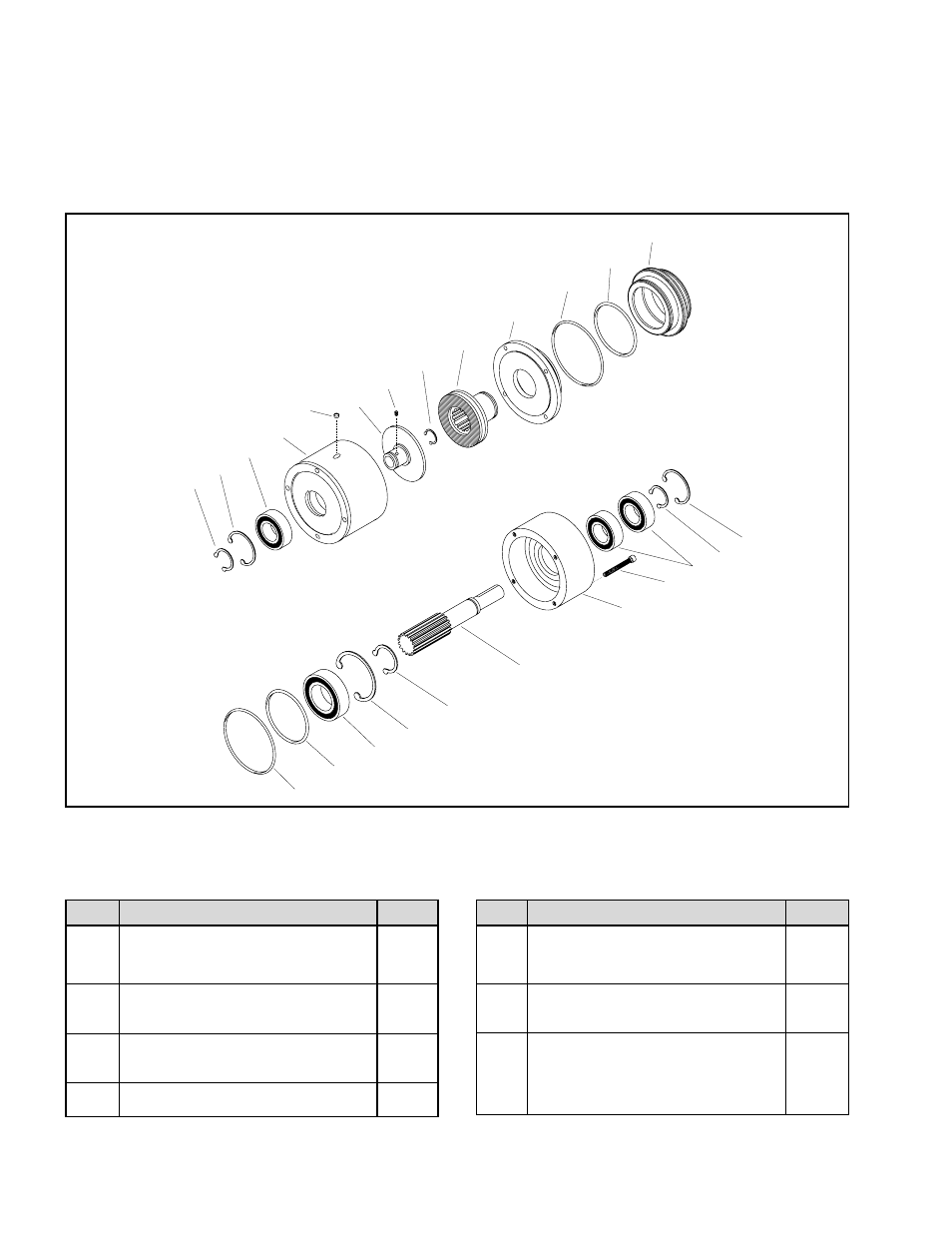 Replacement parts list, Fmcbe -npt style (see figure 14) | Nexen FMCBE-70-14 801360 User Manual | Page 15 / 18