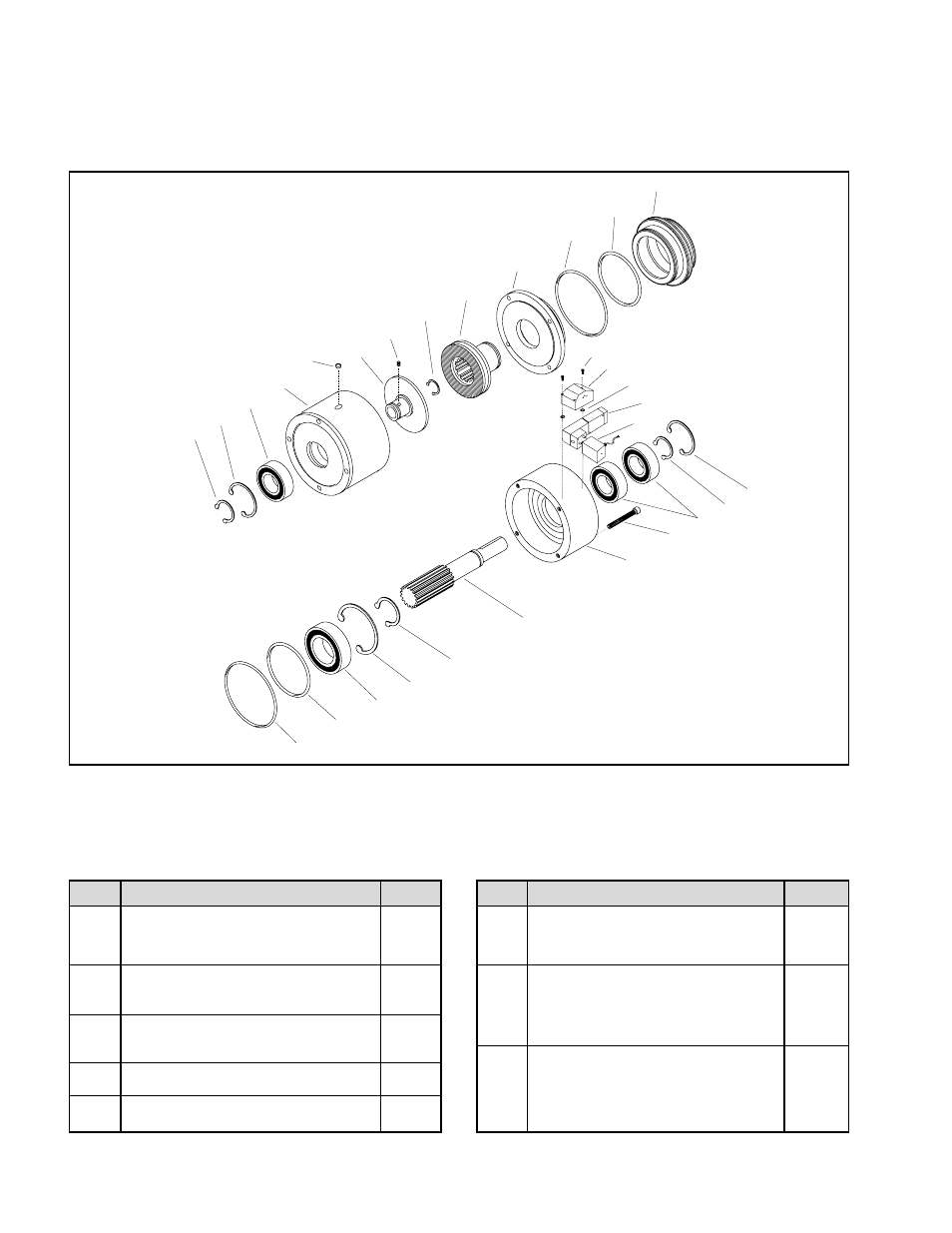 Replacement parts list continued, Fmcbe -integral valve style (see figure 15) | Nexen FMCBE-70-14 801360 User Manual | Page 16 / 18