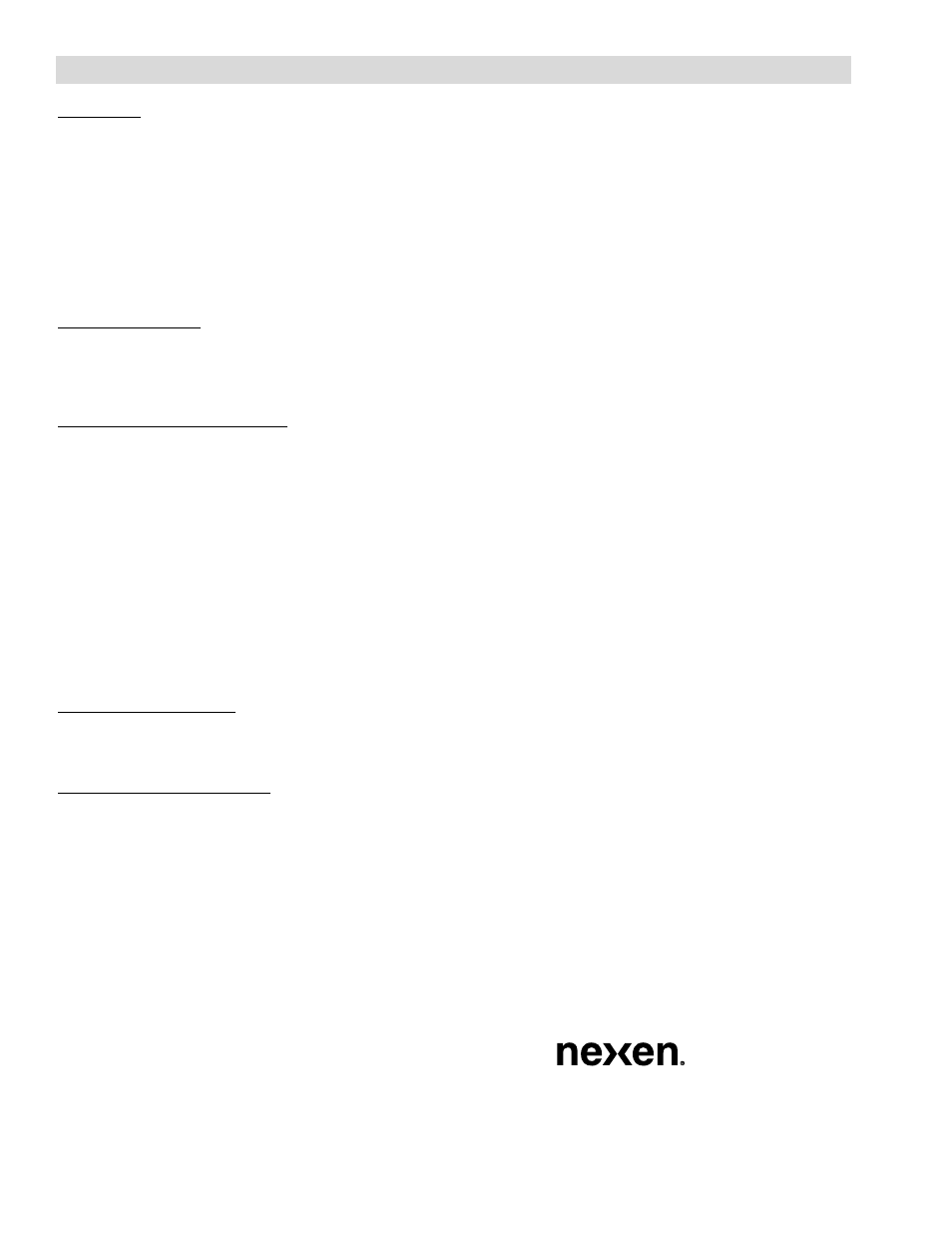 Warranties | Nexen FMCE-130-19 801673 User Manual | Page 14 / 14