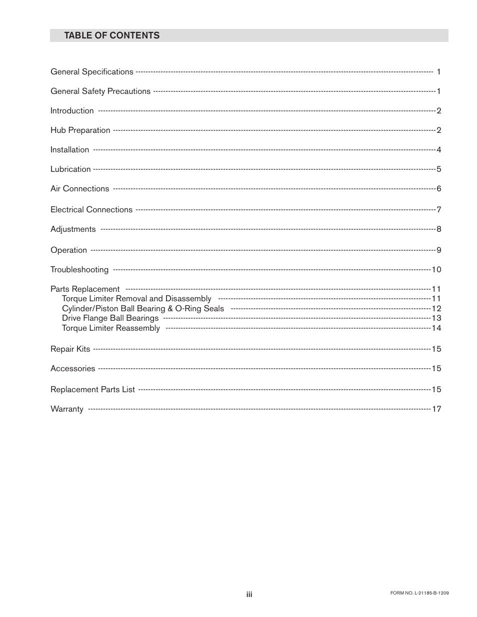 Nexen TL 10 - 15 801570 User Manual | Page 3 / 20