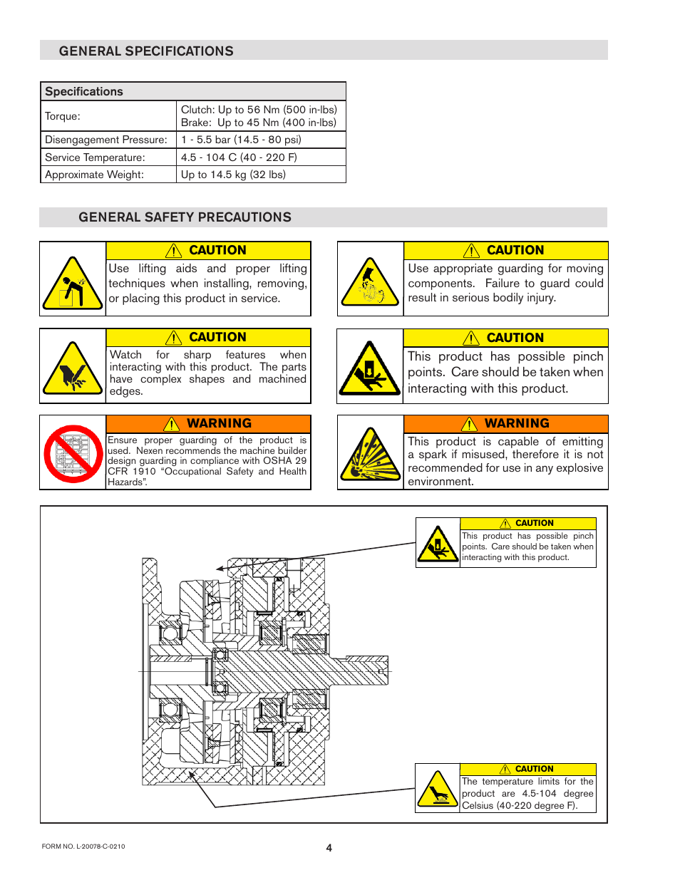 Nexen SE 625 883000 User Manual | Page 4 / 11