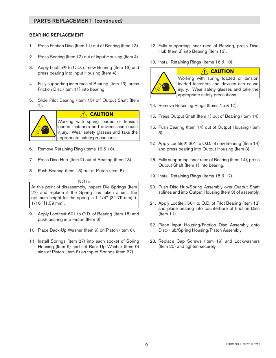 Nexen SE 625 883000 User Manual | Page 9 / 11