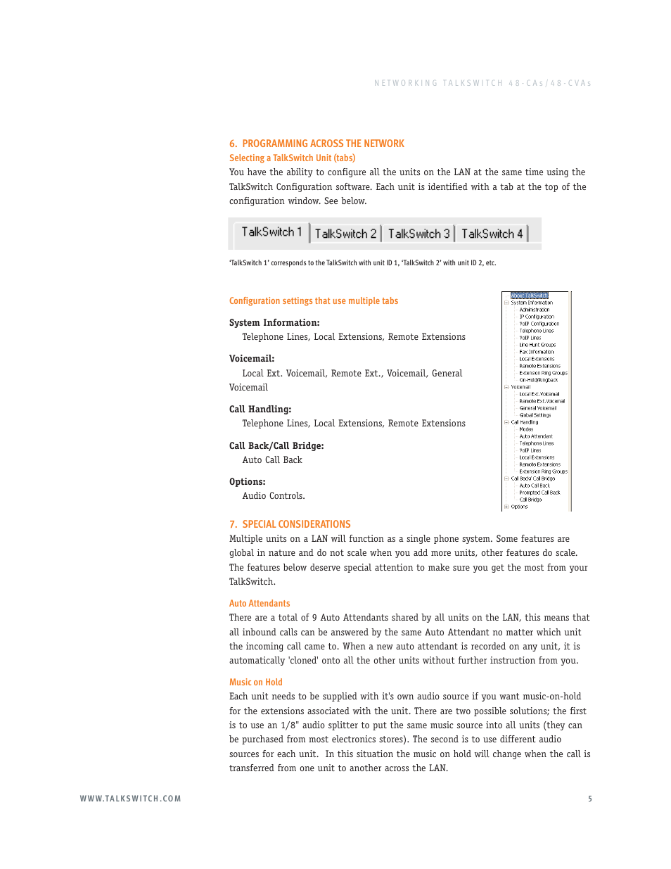 Talkswitch 48-CAS User Manual | Page 5 / 6
