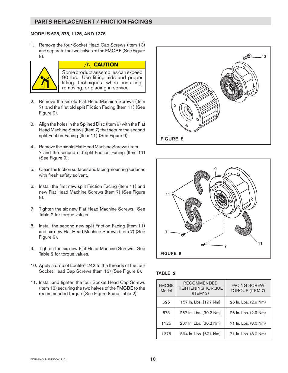Nexen FMCBE-875 801428 User Manual | Page 10 / 22