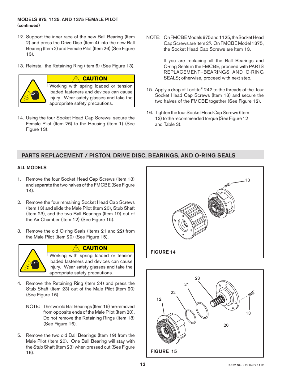 Nexen FMCBE-875 801428 User Manual | Page 13 / 22