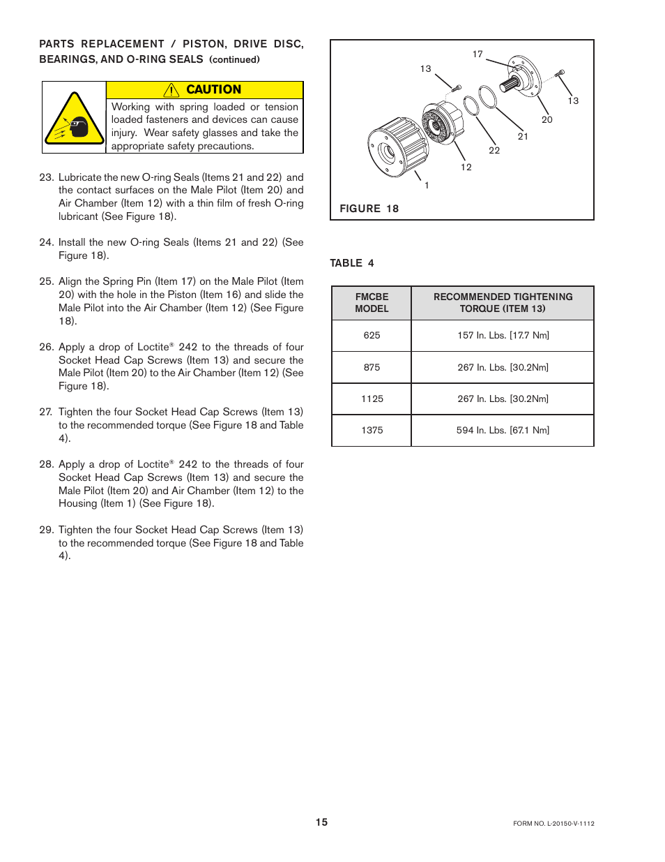 Nexen FMCBE-875 801428 User Manual | Page 15 / 22