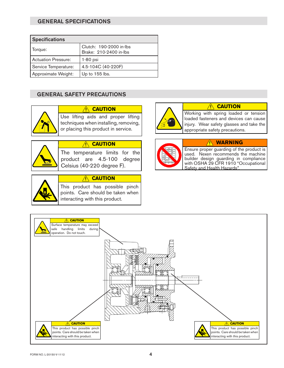 Nexen FMCBE-875 801428 User Manual | Page 4 / 22