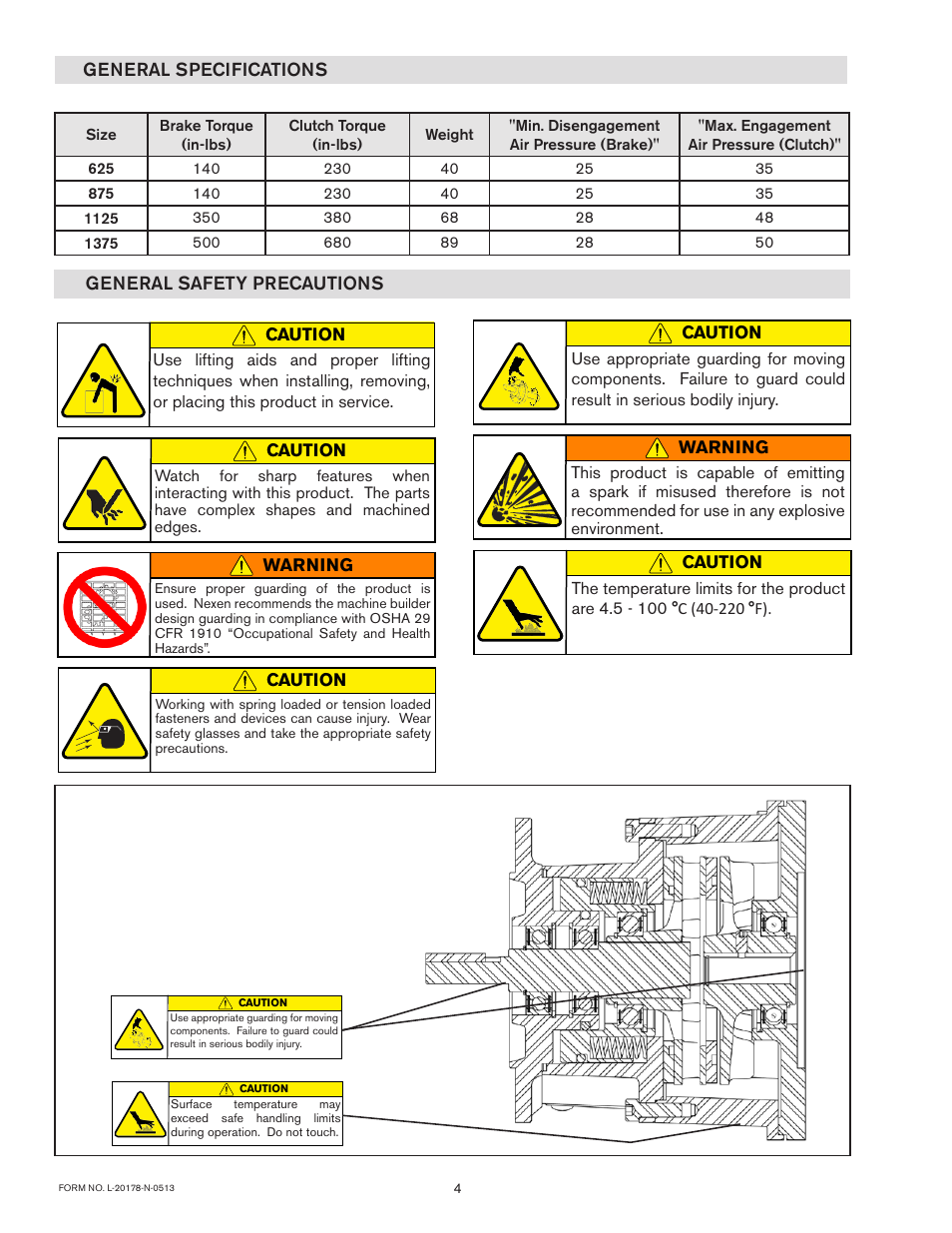 Nexen FMCBES-625 801652 User Manual | Page 4 / 18