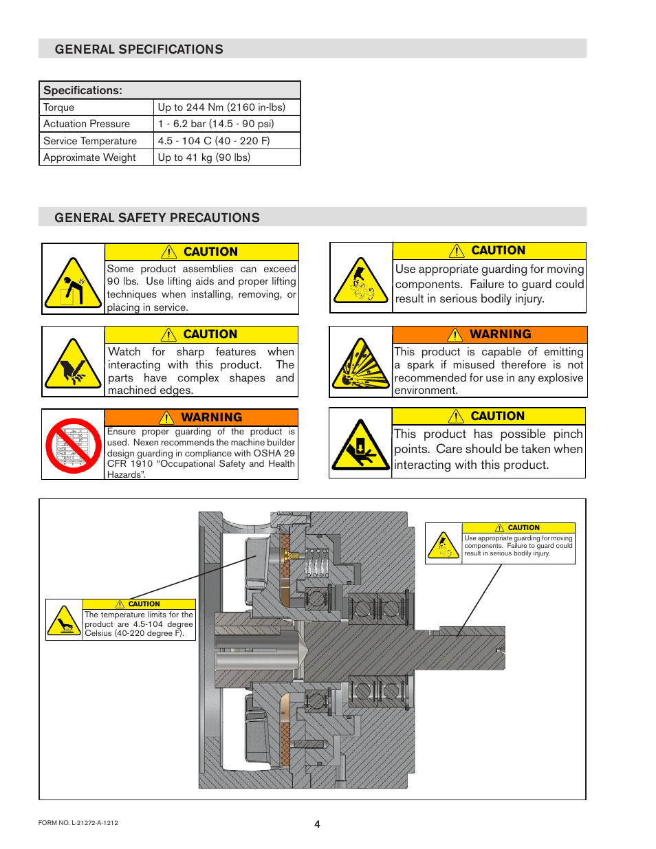 Nexen FMBS-1375 801981 User Manual | Page 4 / 13