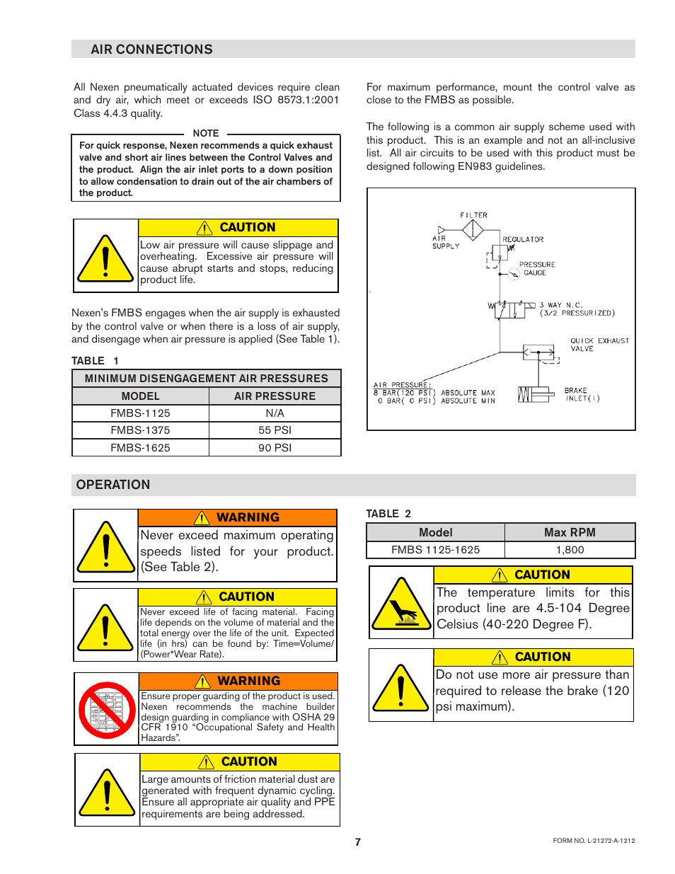 Nexen FMBS-1375 801981 User Manual | Page 7 / 13