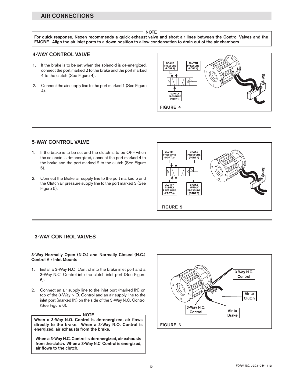 Air connections | Nexen FMCE 625 801683 User Manual | Page 5 / 17