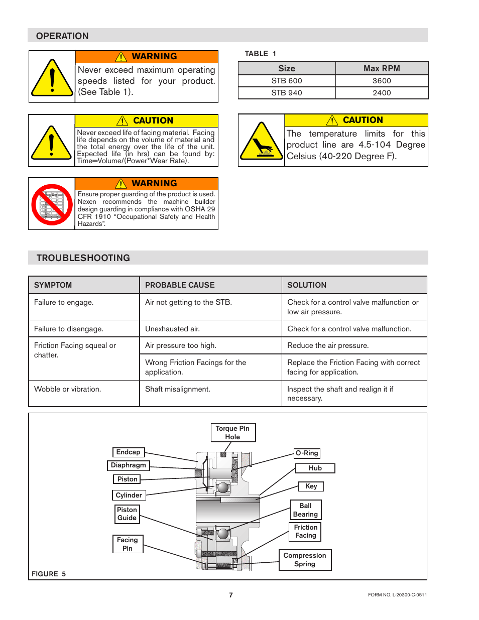 Nexen STB600 927239 User Manual | Page 7 / 13