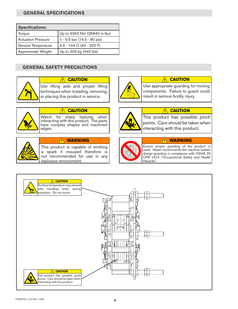 Nexen XTB 10-18 Dual Disc Caliper 835500 User Manual | Page 4 / 17
