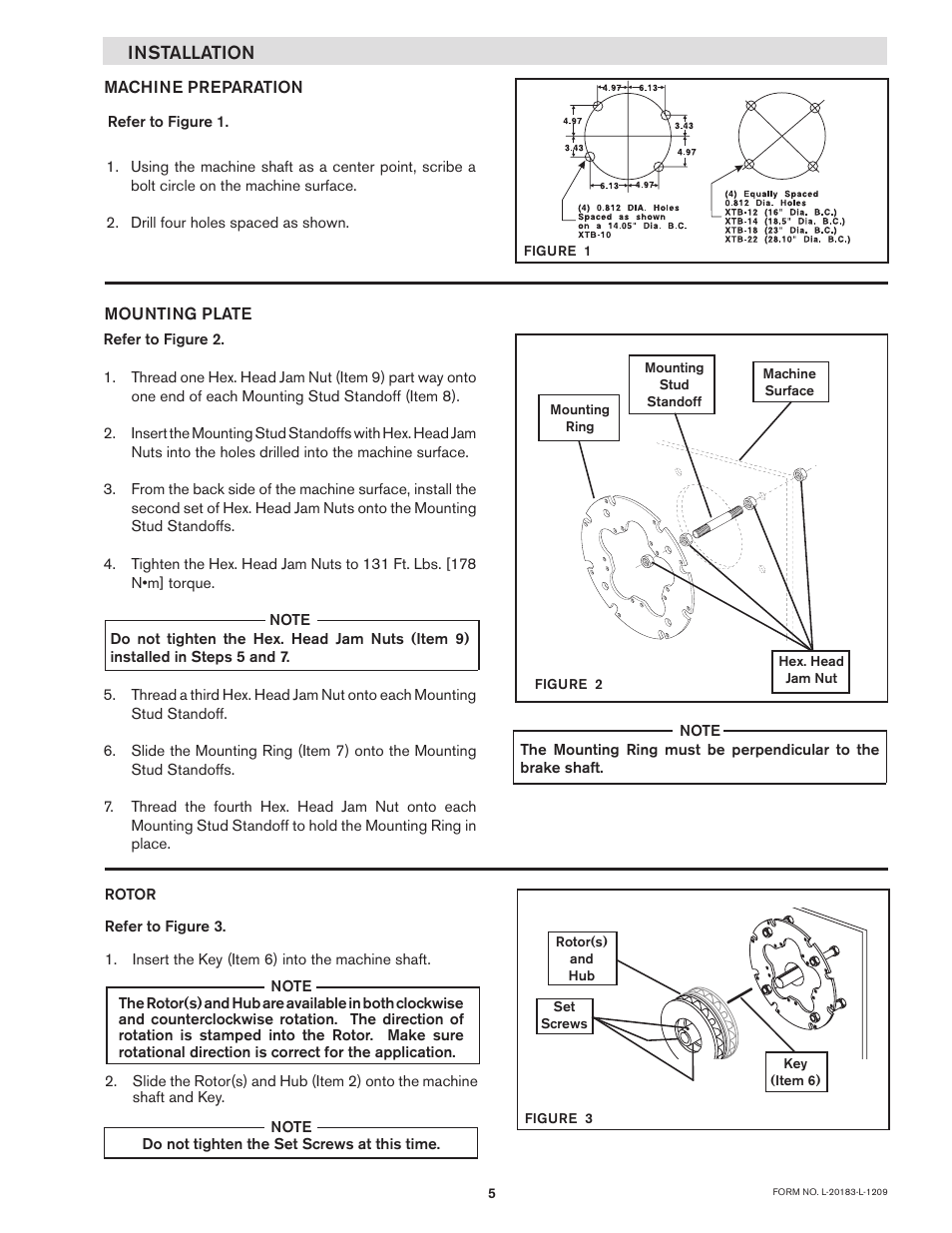 Nexen XTB 10-18 Dual Disc Caliper 835500 User Manual | Page 5 / 17