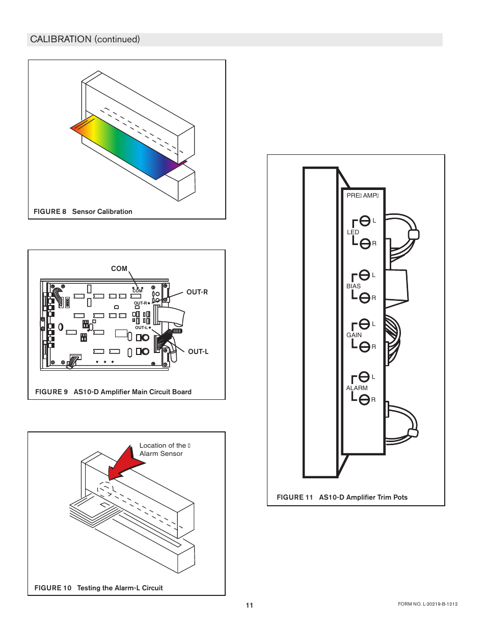 Calibration (continued) | Nexen AWL 280 912662 User Manual | Page 11 / 14